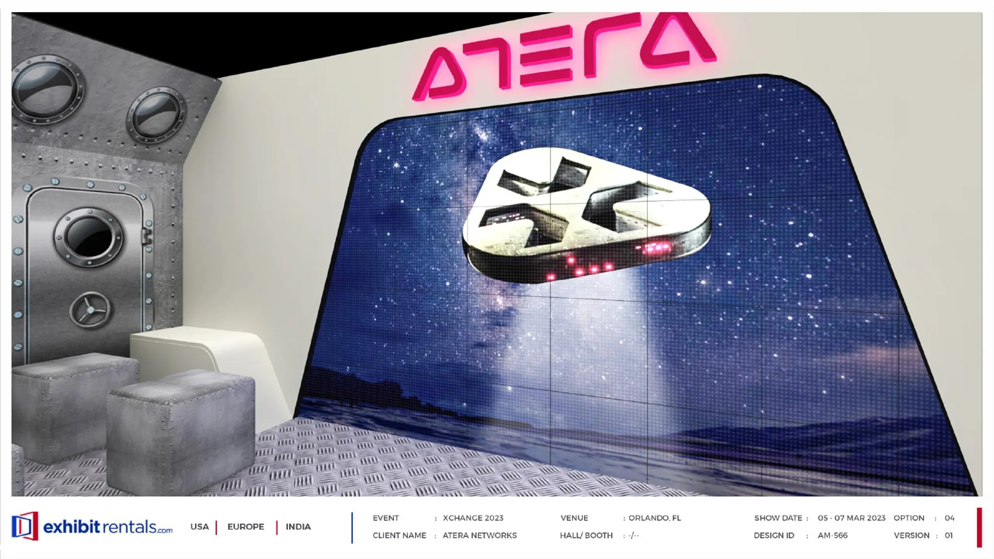 10x20 Inline booth design by Exhibit-Rentals